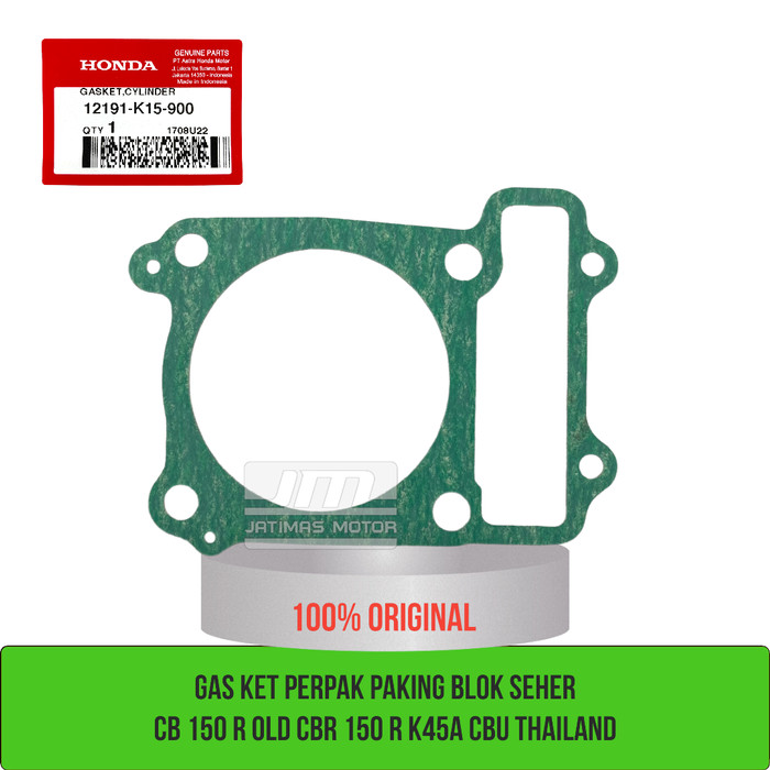 Gasket Perpak Paking Blok Seher Cb 150 R Cbr 150 R 12191 K15 900