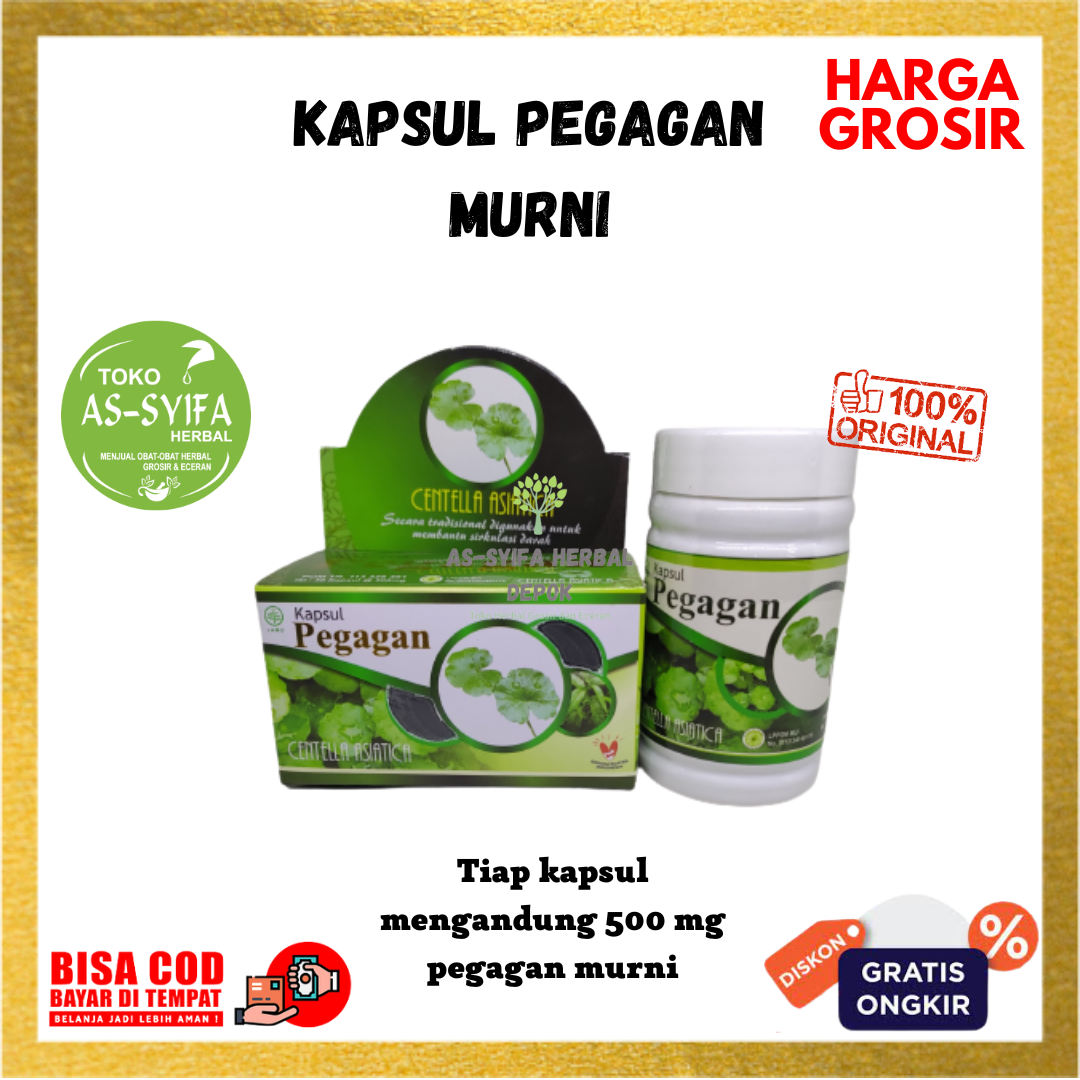 Kapsul Pegagan Original Otak Herbal Griya Annur Memperlancar Sirkulasi