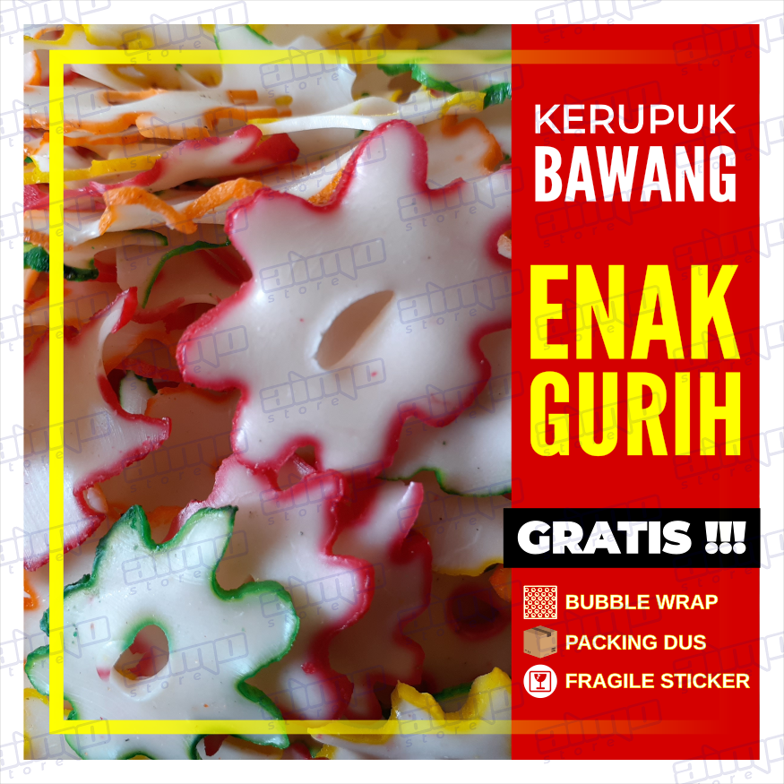 Kerupuk Bunga Warna Krupuk Bawang Tersanjung Krupuk Bentuk Bintang