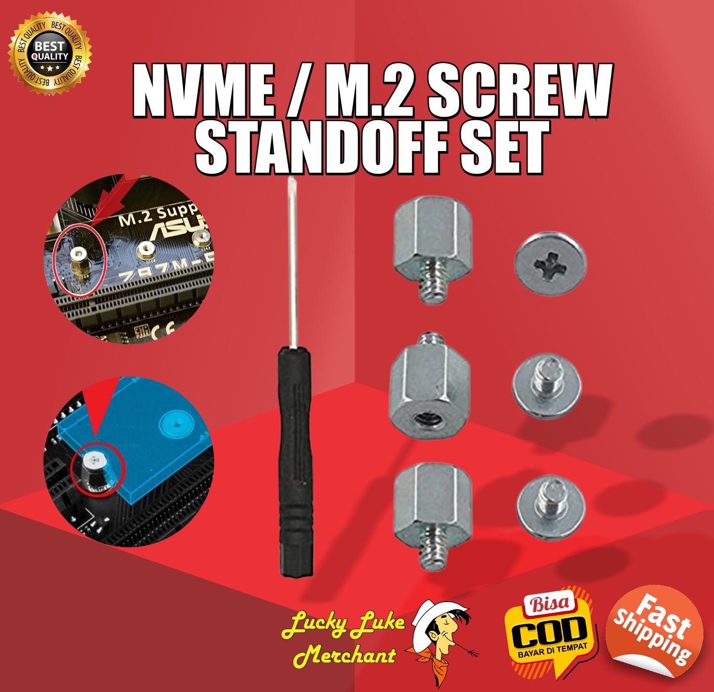 Sekrup Nvme M Sata Ssd Mounting Standoff Screw Pengunci Dudukan