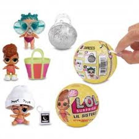 1 ( SATU ) PCS LOL ORI Boneka Kejutan / LOL Surprise Warna Ungu Purple - 512