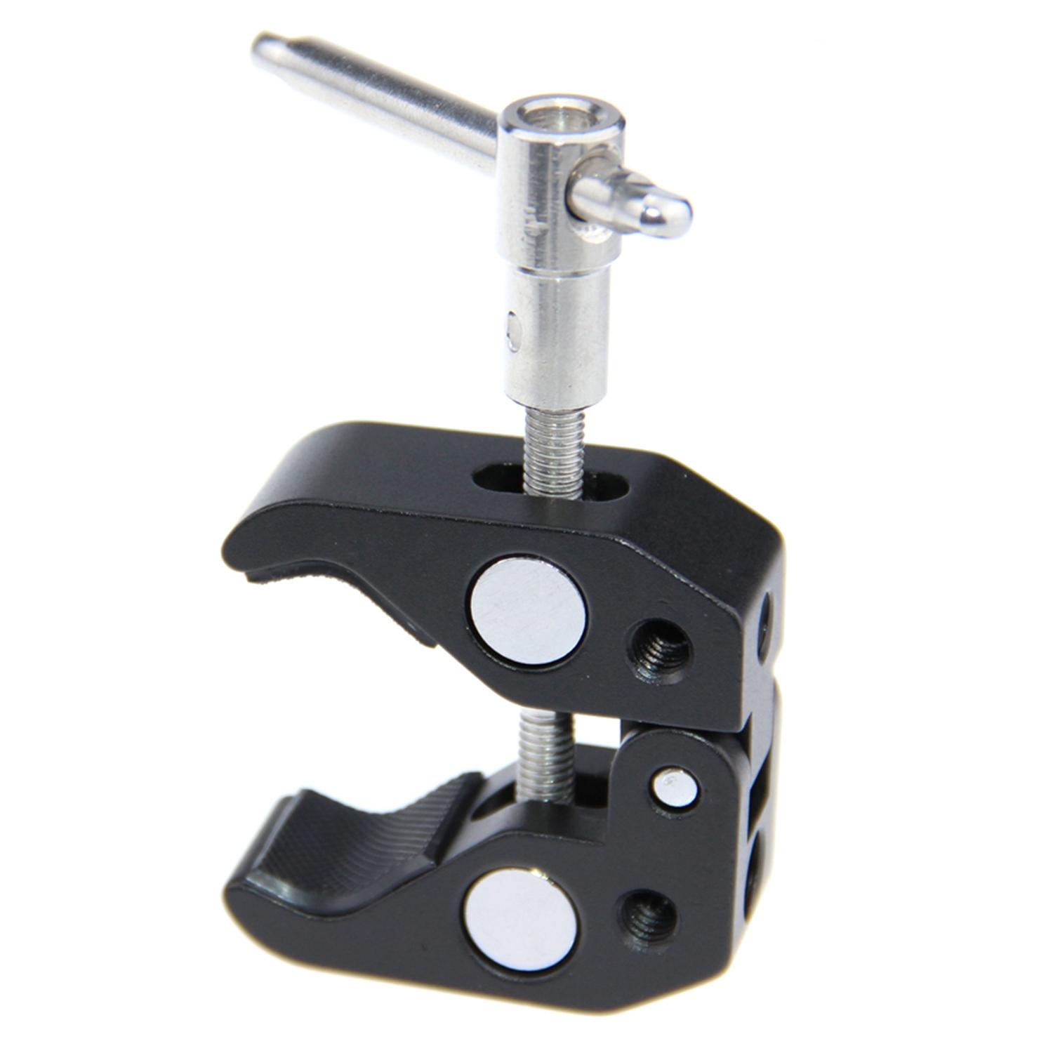 Large Super Clamp With 1/4 Inch And 3/8 Inch Thread For Flash Camera Monitor Large Super Clamp With 1/4 Inch And 3/8 Inch Thread For Flash Camera Monitor