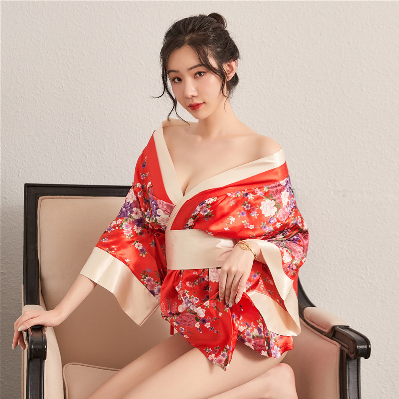 Set Lingerie Sexy Seksi G String Model Kimono Kustom Custom Premium