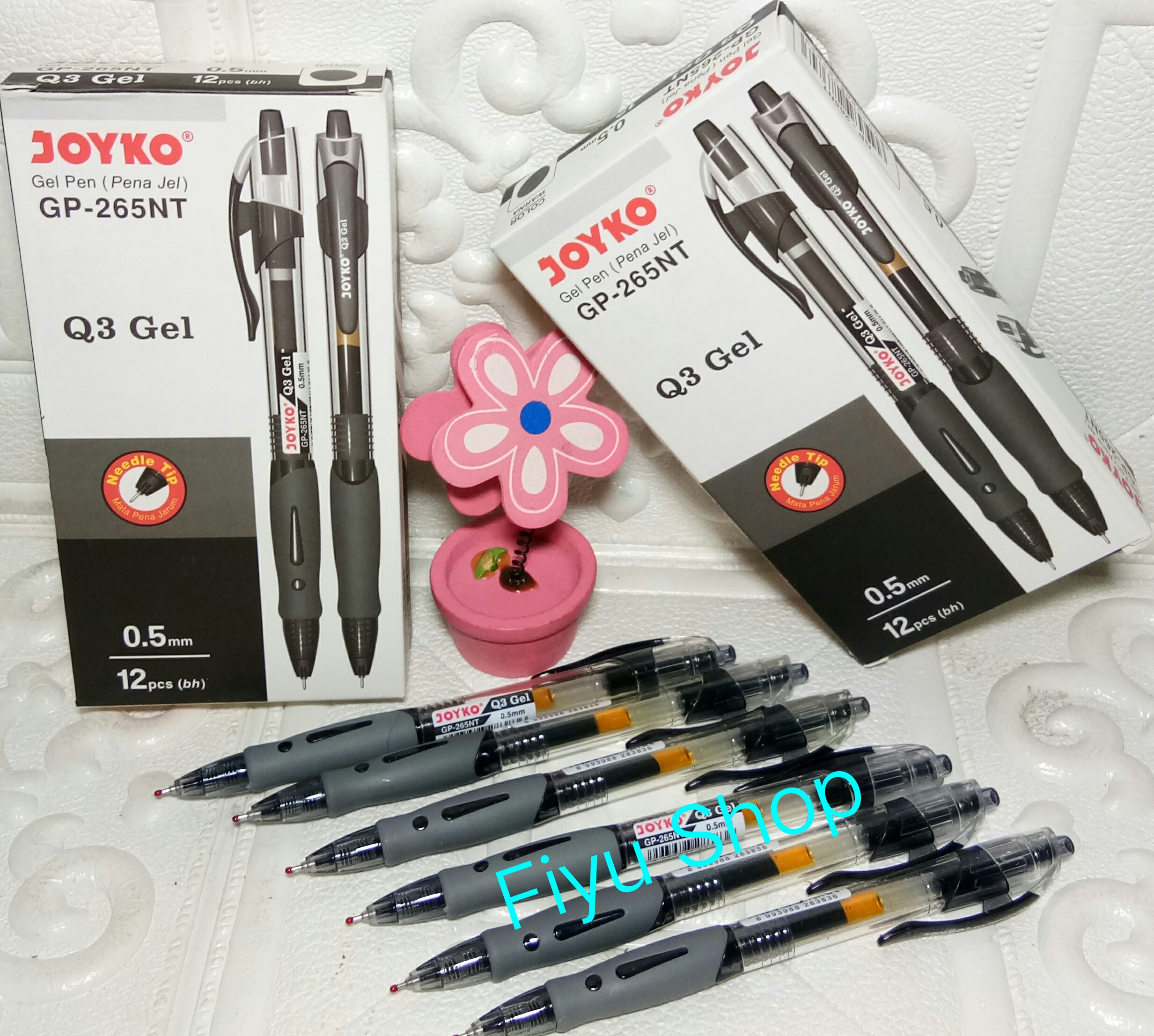 Pulpen Joyko Q Gel Gp Nt Mata Pena Jarum Pena Gel Cetrek Mata