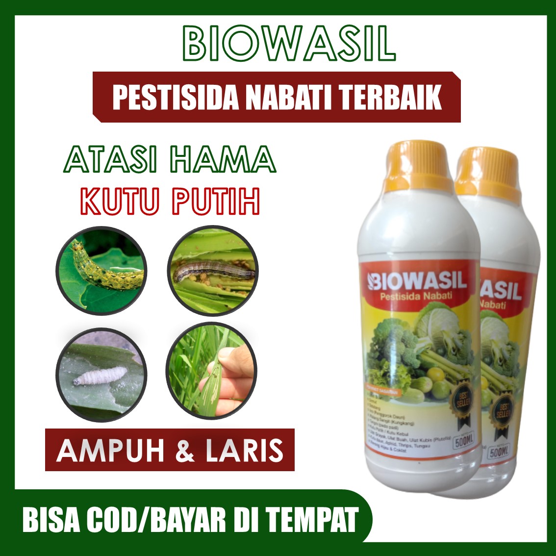 Promo Biowasil Ml Pembasmi Hama Ulat Daun Cabe Jagung Penggulung