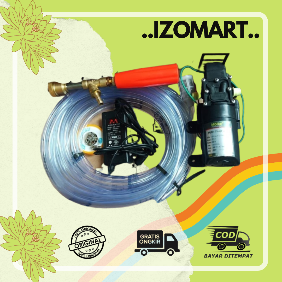 IZO MART Alat Cuci Motor Mesin Stim Steam 100 Psi Jet Cleaner Pompa