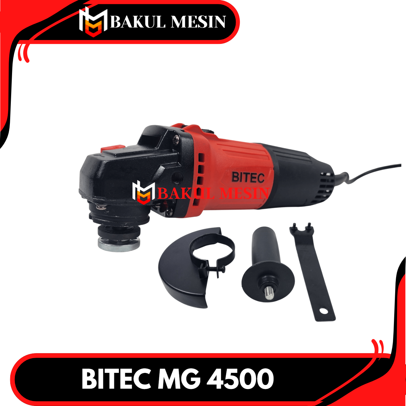 Mesin Gerinda Tangan 4 Inch Angle Grinder Mg4500 BITEC INA MG 4500