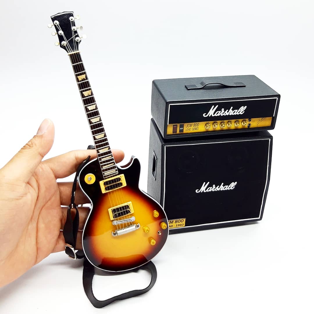 Miniatur Gitar Lespaul Slash Gnr Dan Sound Marshall Jcm Lazada