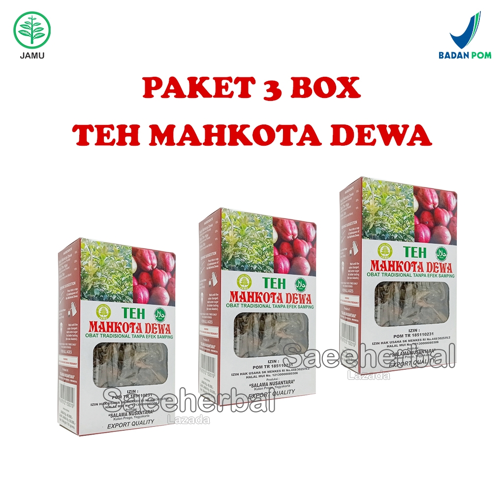 Paket Box Teh Mahkota Dewa Salama Nusantara Isi Box Isi Gr