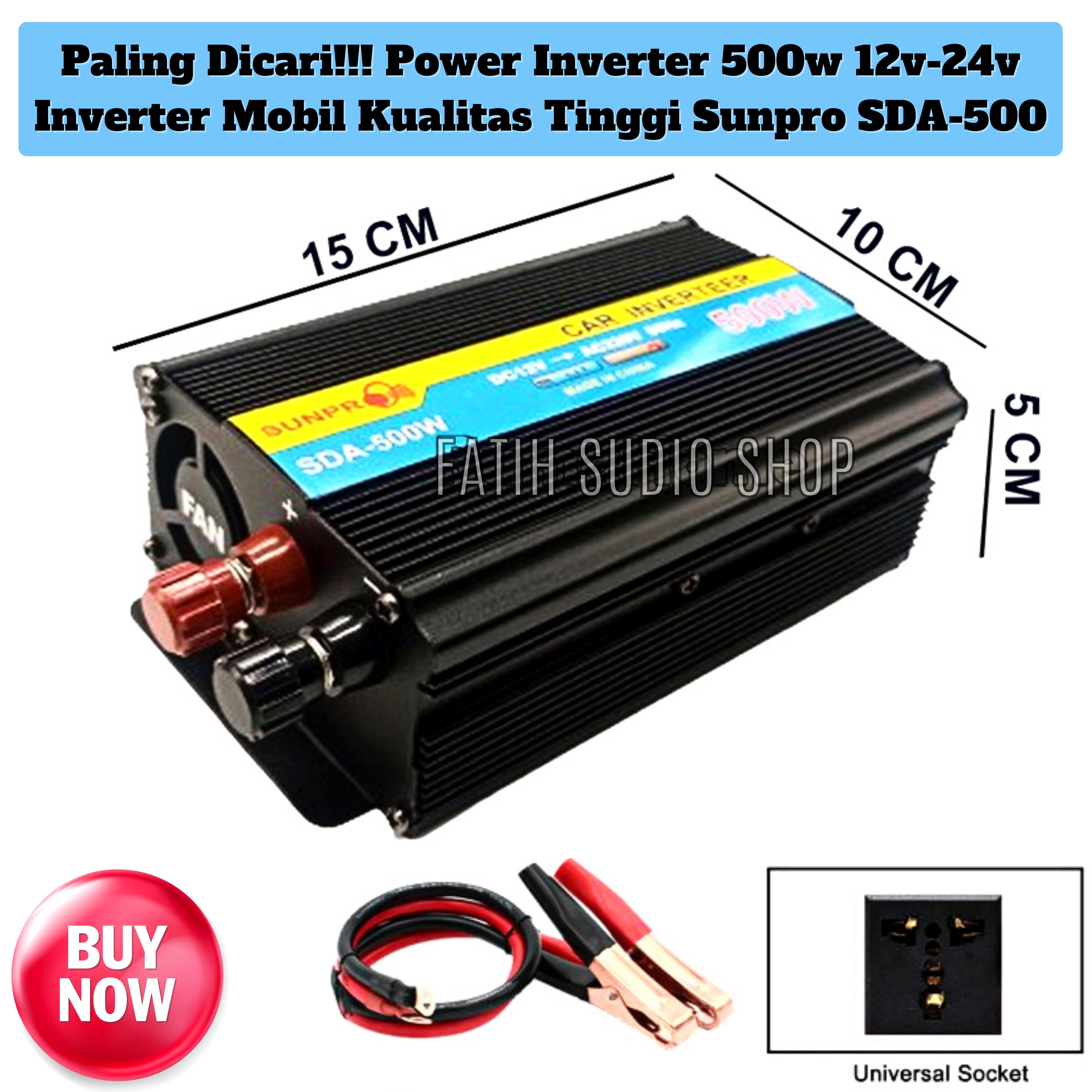 Power Inverter Mobil Watt Sunpro Sda W Car Inverter Dc V Ke Ac