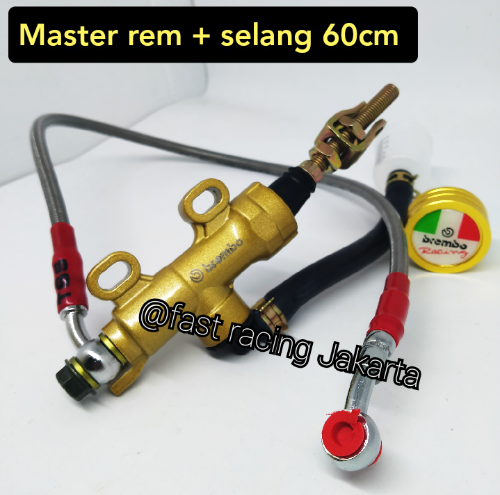 Master Rem Belakang Tonjokan Selang Rem 60cm Universal SILVER