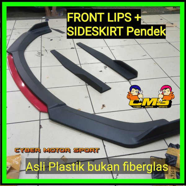 Lips Bumper Depan Dan Samping Winglet Bumper Mobil Full Depan Dan