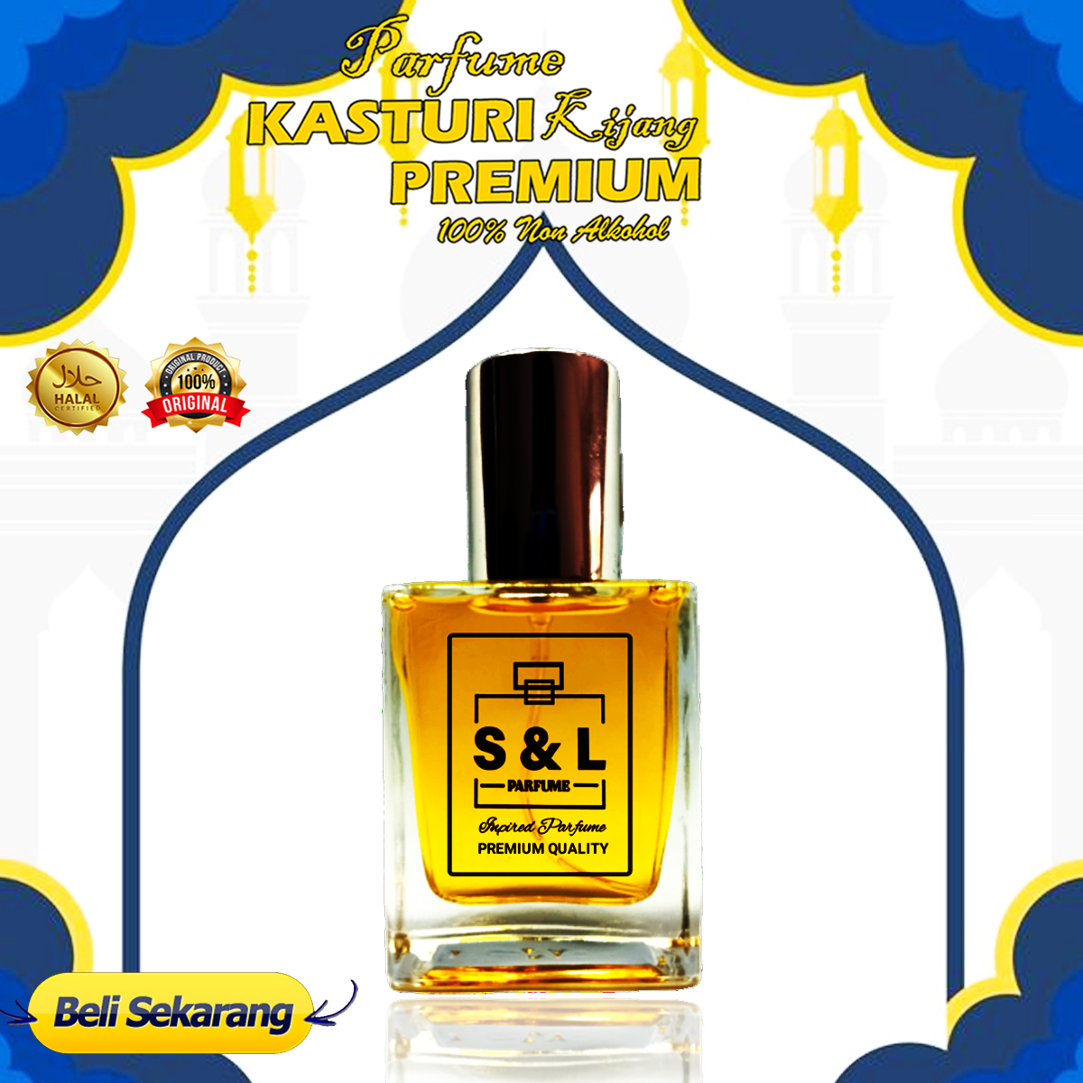 Parfum Kasturi Kijang Premium Non Alkohol Isi 35ML S L Perfume Pria