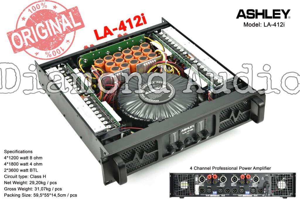 Power Amplifier Ashley La I Original Ampli Classh Channel La