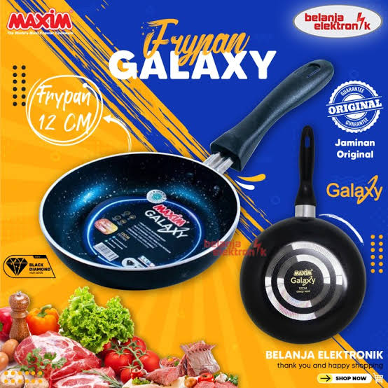 Maxim Teflon Anti Lengket Fry Pan Non Stick Galaxy Cm Lazada