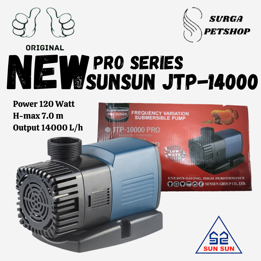 New Sunsun Jtp Pro Series Pompa Air Celup Akuarum Kolam Ikan