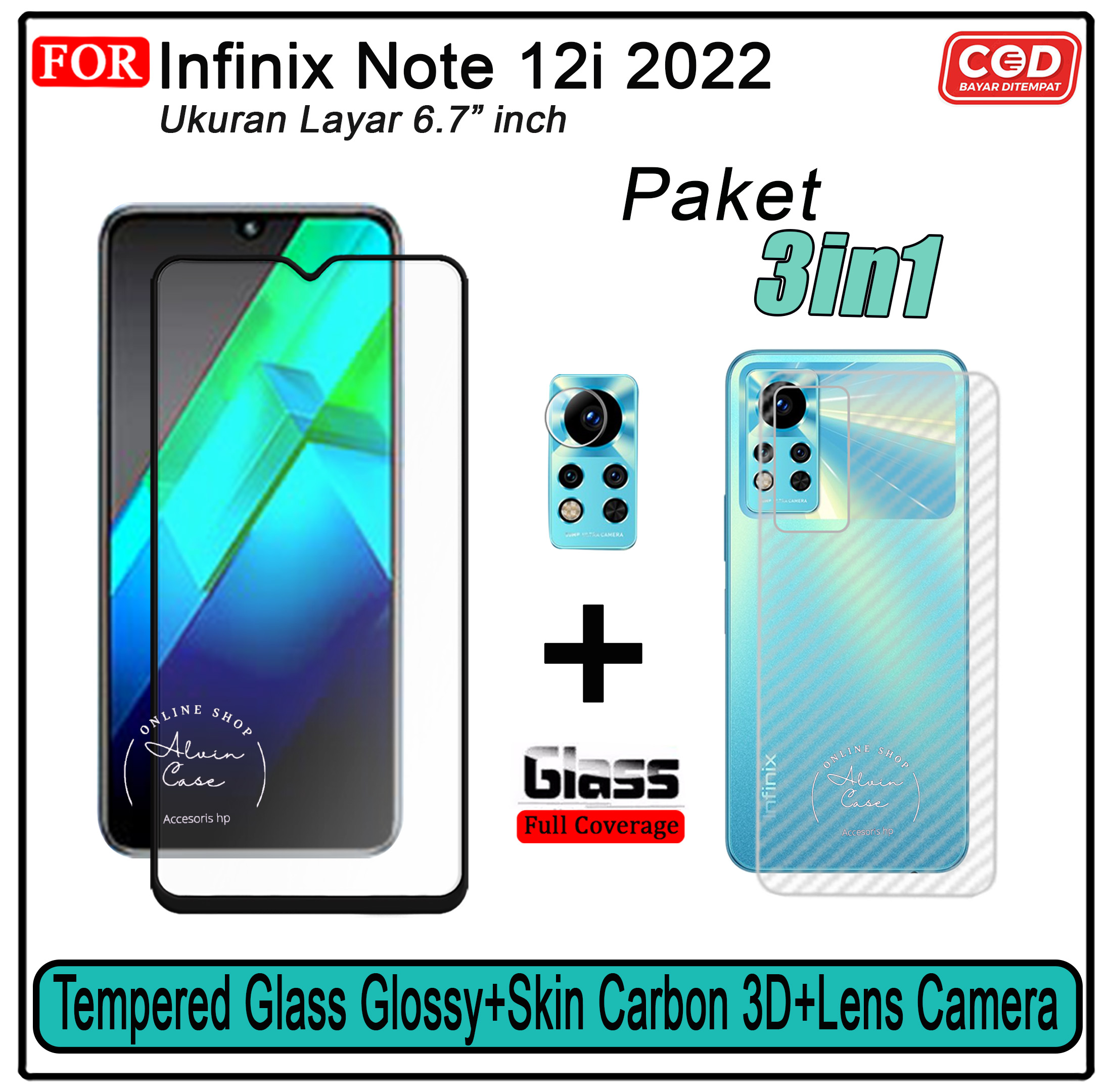 Paket In Tempered Glass Ceramic Privacy Matte Infinix Note I