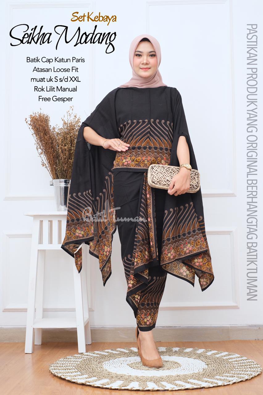 SEIKHA MODANG Setelan Kebaya Modern Setelan Kebaya Rok Lilit