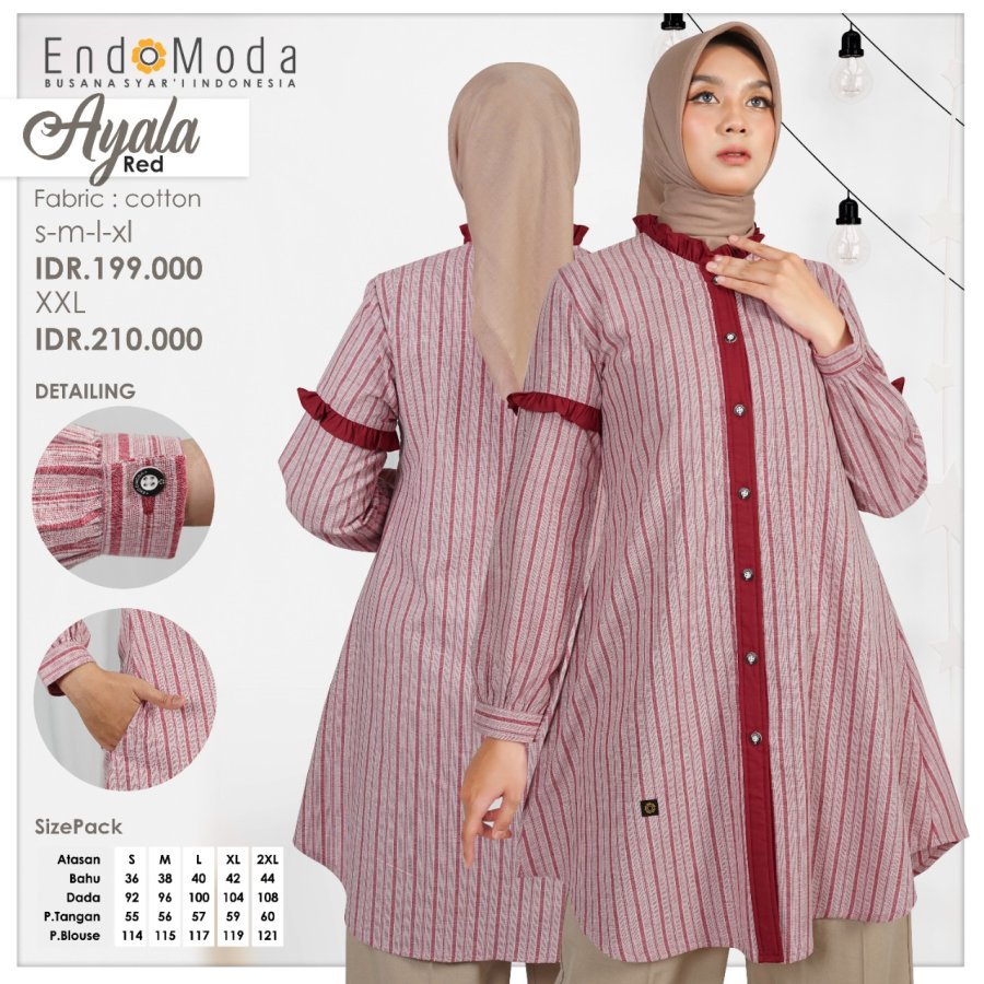 Baju Tunik Endomoda AYALA Terbaru Best Seller COD Lazada Indonesia