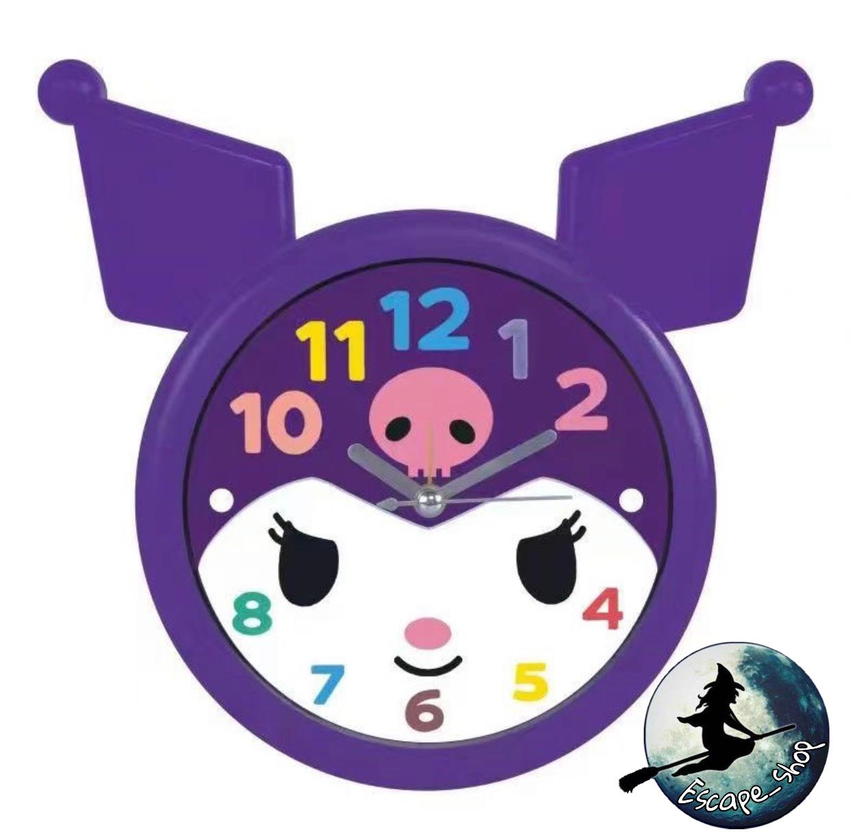 Jam Weker Clock Ly Kuromi Sanrio Jam Meja Beker Jam Dinding