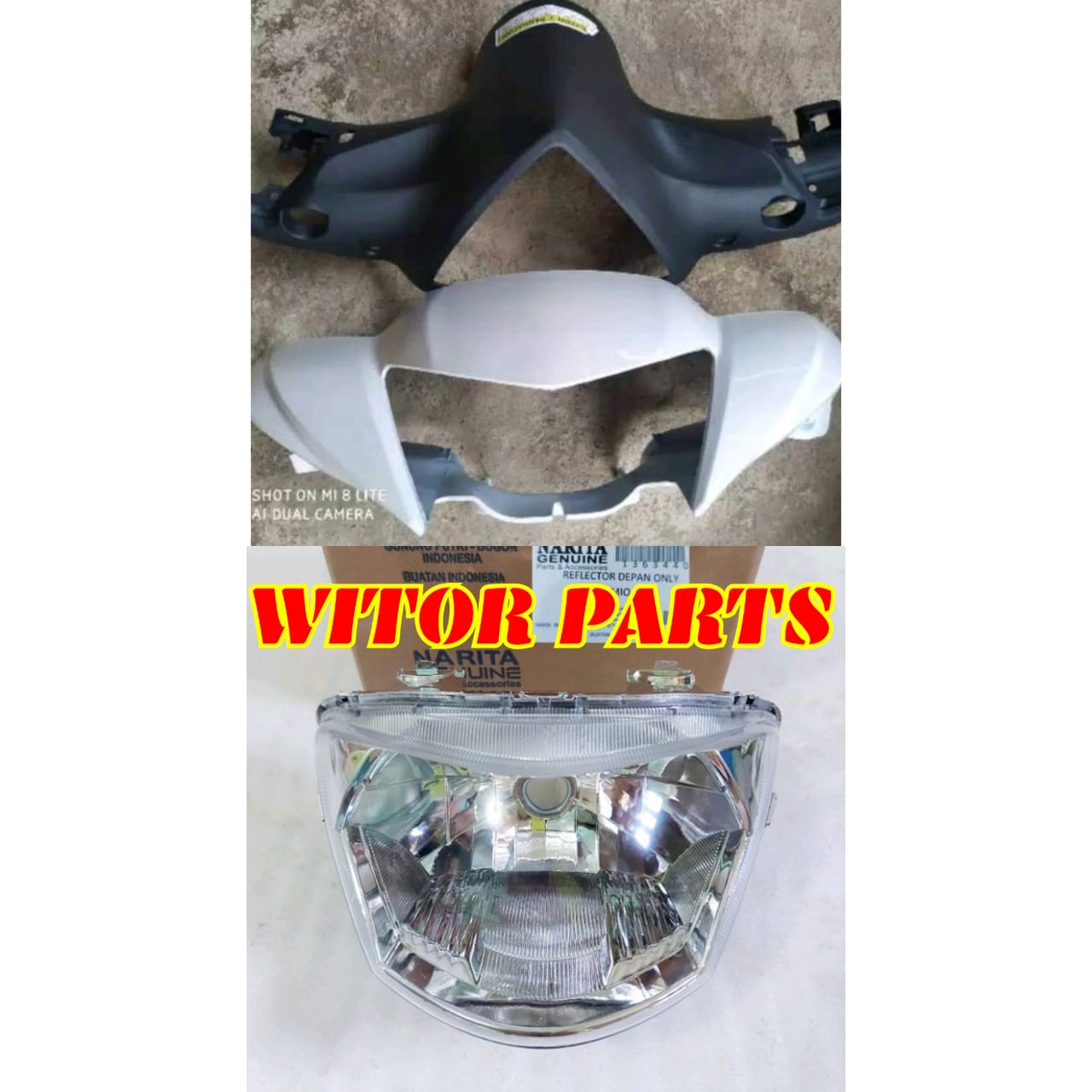 Cover Headlamp Dan Reflektor Mio J Putih Mio Gt Batok Kepala Depan