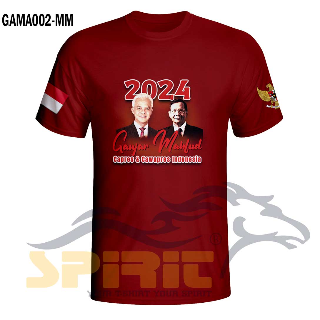 BAJU KAOS DISTRO CAPRES CAWAPRES 2024 TERBARU GANJAR MAHFUD FULL CLOUR