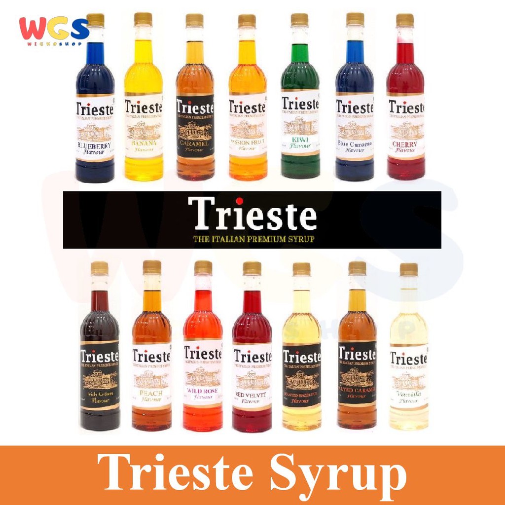 Trieste Syrup Premium Flavored 650 Ml Aneka Varian Rasa Halal MUI