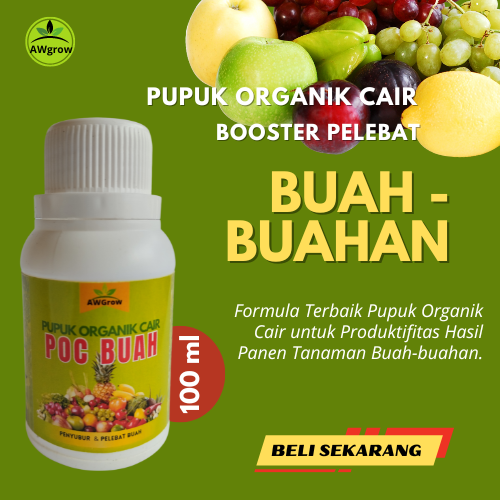 Pupuk Organik Cair Booster Pelebat Buah Cabe Alpukat Durian