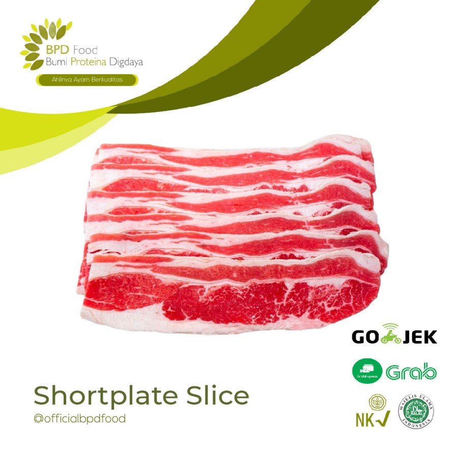 Shortplate Us Slice Beef Yoshinoya Beef Premium Gram Halal