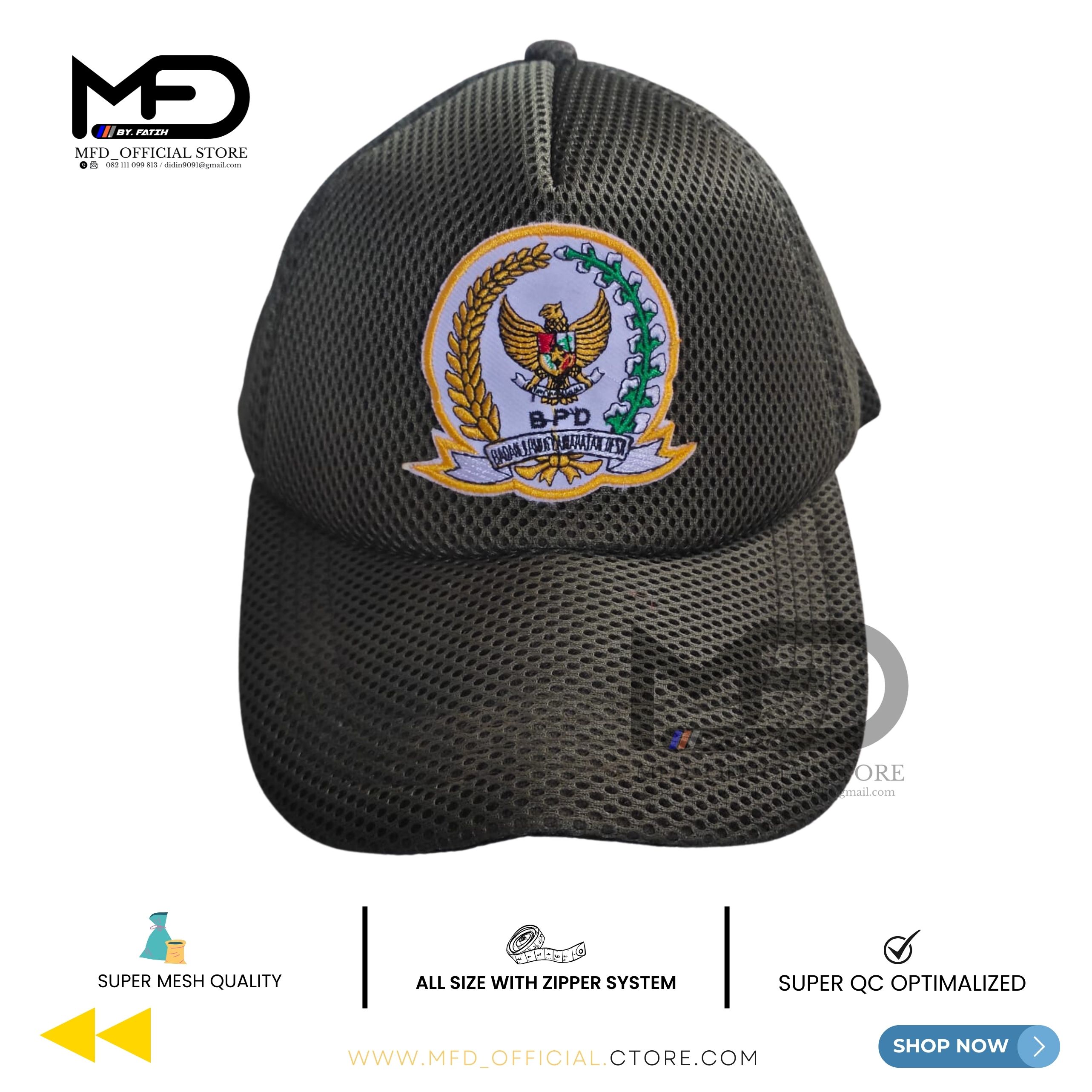 Mfd Topi Jaring Bpd Topi Lapangan Bpd Jaring Hitam Topi Bpd Badan