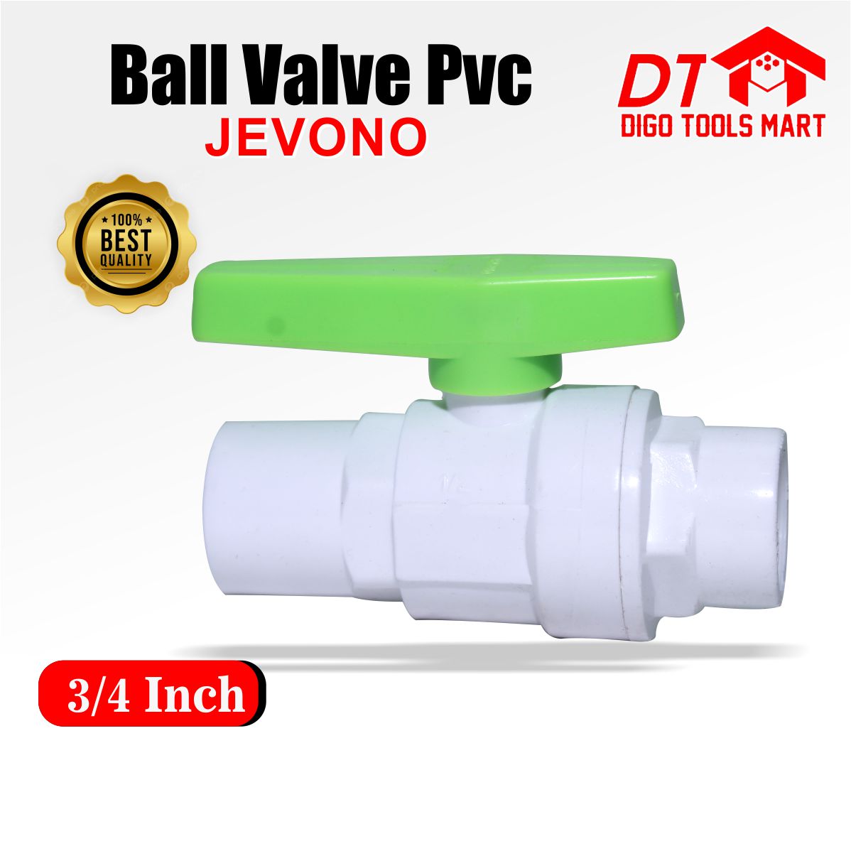 Ball Valve PVC Stop Kran PVC 3 4 Inci JEVONO Lazada Indonesia