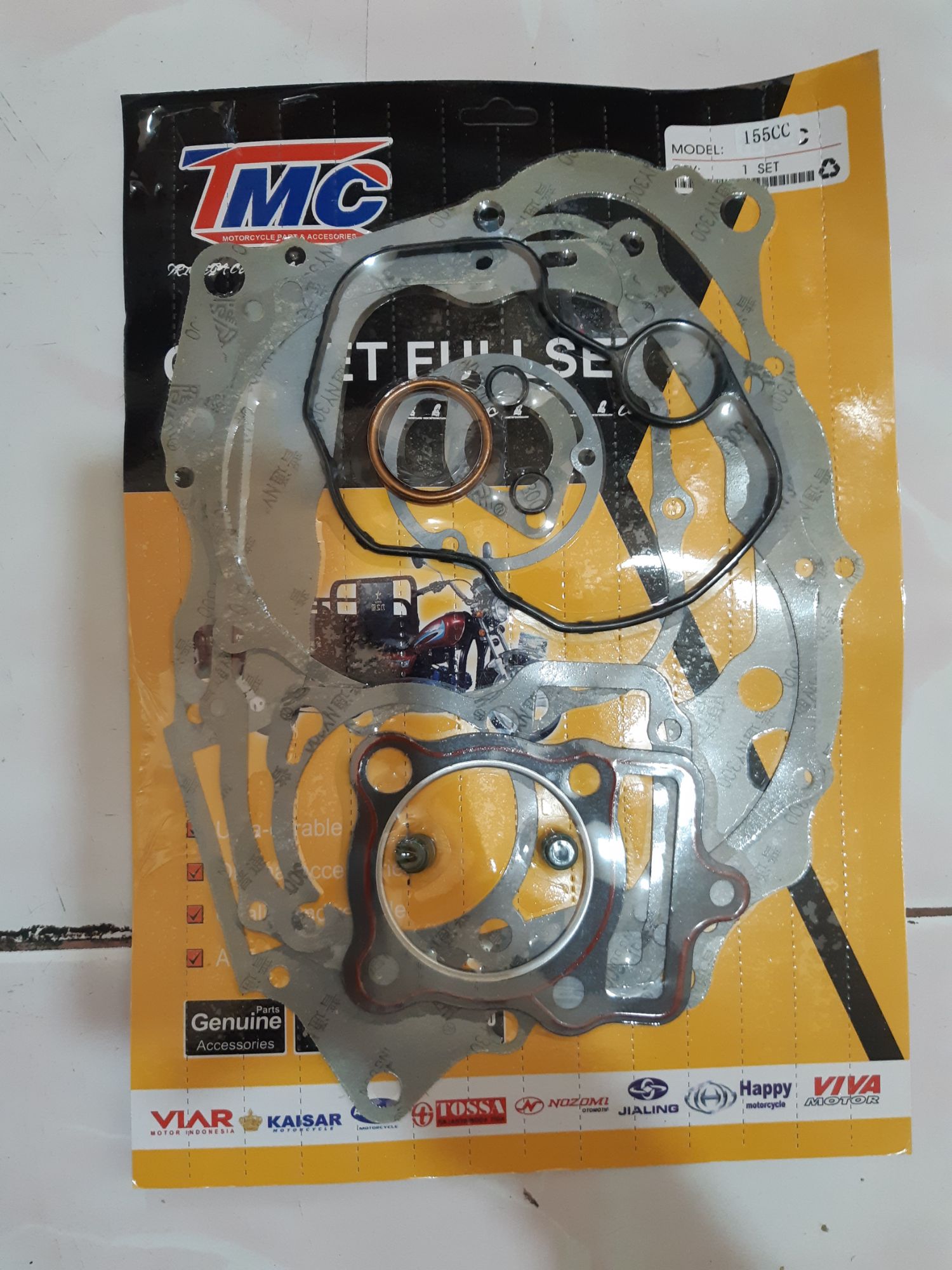 Gasket Fullset Atau Paking Full Set Non Radiator Motor Roda Tiga Kaisar