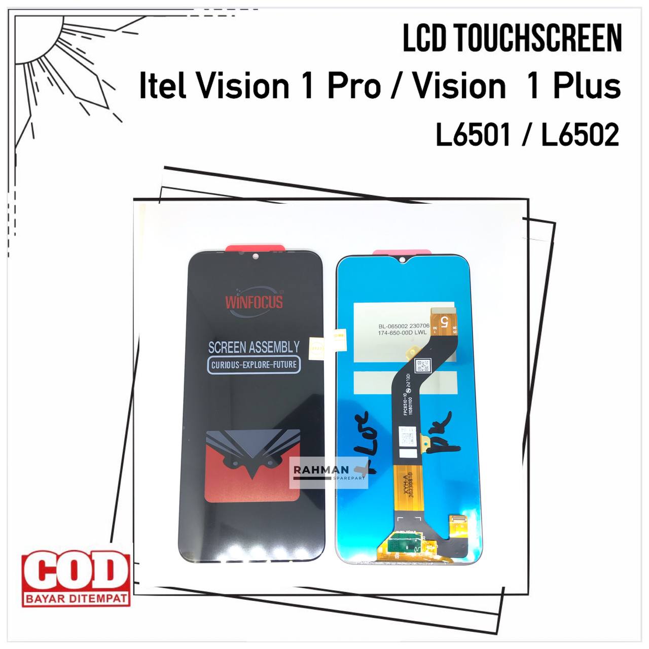 Lcd Touchscreen Infinix Itel Vision Plus Itel Vision Pro L