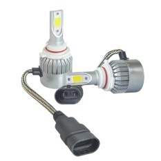 2pcs High Power LED Headlight Bulbs Car Bulbs 6000K CREE COB LED Universal Application Color:9005 / HB3 / H10 - intl