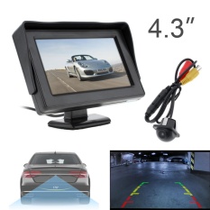 4.3 Inch HD 480x234 Resolusi 2-Channel Video Input TFT-LCD Mobil Monitor + 170 Derajat Wide Angle 420 Saluran TV Car Rear View Camera-INTL