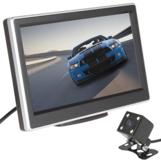 5 Inci LCD TFT Mobil Belakang Warna Tampilan Monitor + 420 Saluran TV 170 Derajat Kamera Penglihatan Malam
