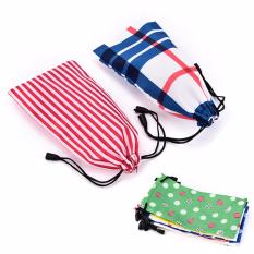 5 Pcs Kacamata Hitam Tas Kantung Lembut Kain Pembersih Kacamata Optik Kasus Aksesoris-Internasional