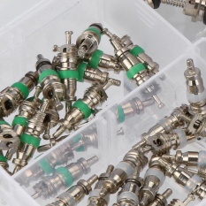 55pcs A/C AC Schrader Valve Cores Assortment For R134a R12 R22 7 Kinds AC Kit - intl