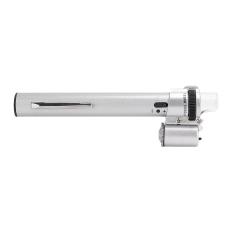 AC 100X Perhiasan Gem Handheld Pocket Lampu LED Mikroskop Alat Pembesar Kaca Pembesar Pen Zoom + Leather Holster-Intl