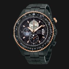 Alba Man AF3F02X1 Quartz Chronograph Black Filghtmaster - Jam Pria AF3F02