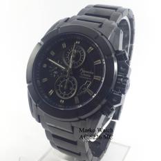 Alexandre Christie AC 6226MC PLAT HITAM CASING HITAM RANTAI HITAM