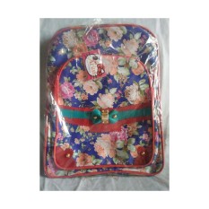 Arina Tas Punggung Anak - Remaja Motif Bunga ( Biru )