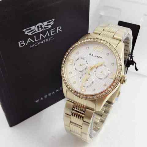 swiss army quartz. Source · Balmer - BL7934 Gold White - Jam .