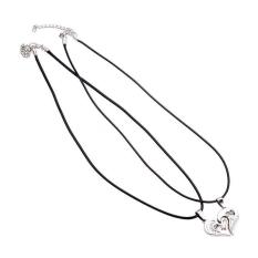 Buy In Coins Pria Wanita Stainless Steel Pasangan Kekasih Love You Heart Shape Kalung Liontin Set