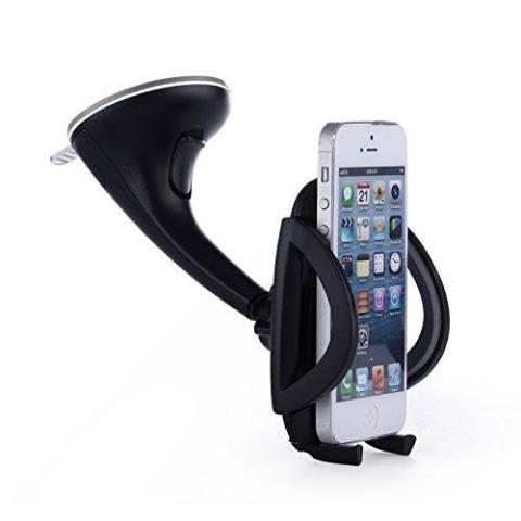Mobil Dudukan, Thzy Hitam 360 Gelar Rotasi Universal Dasbor Kaca Depan Mobil Dudukan Cradle Penahan untuk iPhone 6, 6 Plus, S, 5C, 5, S, 4; Samsung Galaksi Note 4, 3, 2, S5, S4, S3, Galaksi Mega, Htc Satu, 2-Internasional 3