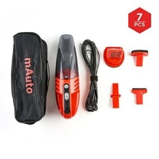 Car Vacuum, mAuto 12 Volt 85W Handheld Vacuum Cleaner for Cars Trucks and SUVs, Bagless Vacuum Cleaner with 3 Attachments Portab - intl