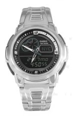 Casio AQF-102WD-1BVDF - Jam Tangan Pria - Silver - Stainless Steel