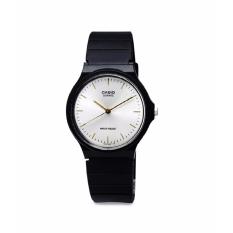 Casio MQ-24-7E2LDF- Jam Tangan Unisex - Hitam Putih - Karet