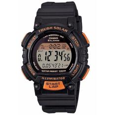 CASIO STL-S300H-1BDF - Digital - Illuminator - Solar Powered - Multifunction - Jam Tangan Pria - Bahan Tali Resin - Hitam