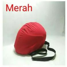 COVER HELM ANTI AIR - Raincoat - Jas Hujan Helm Tas Helm Sarung Helm - Merah